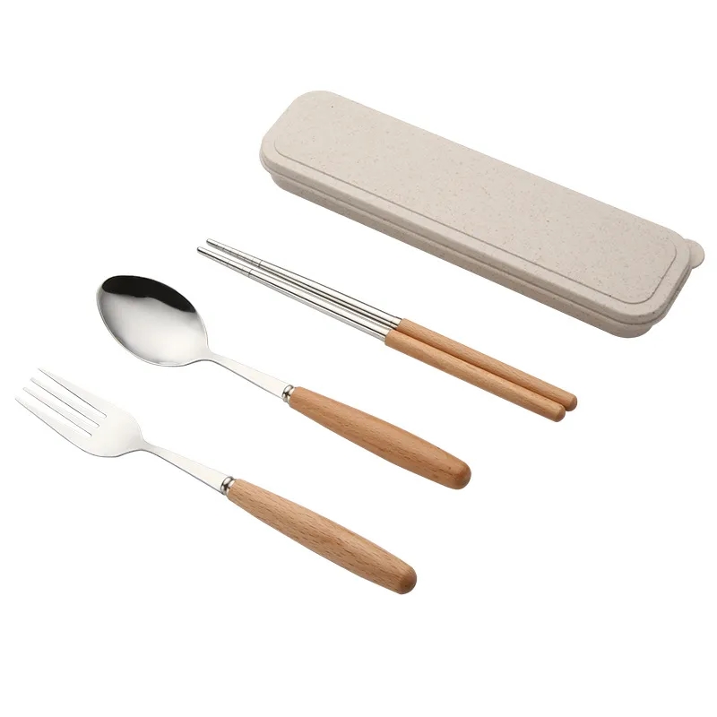 Eco-Friendly Wooden Handle Cutlery Set