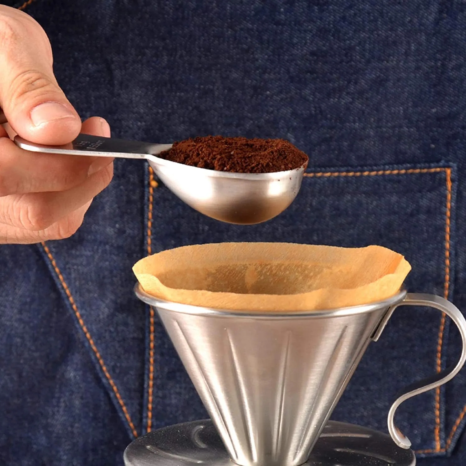 Stainless Steel Coffee Scoop, 1 Tablespoon Measuring Spoon