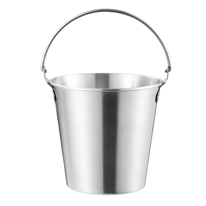 700ml Stainless Steel Mini Ice Bucket w/ Handle Snack Holder