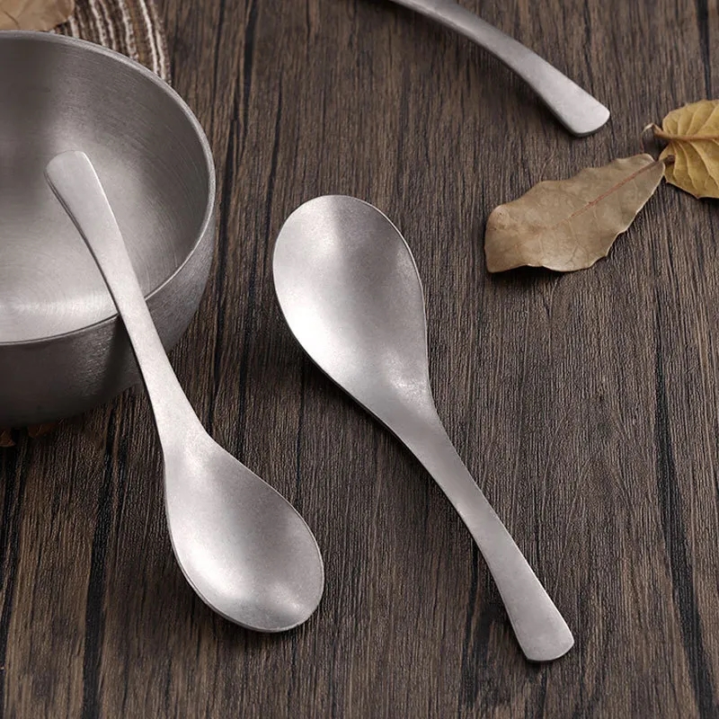 Distressed Stainless Steel Spoon