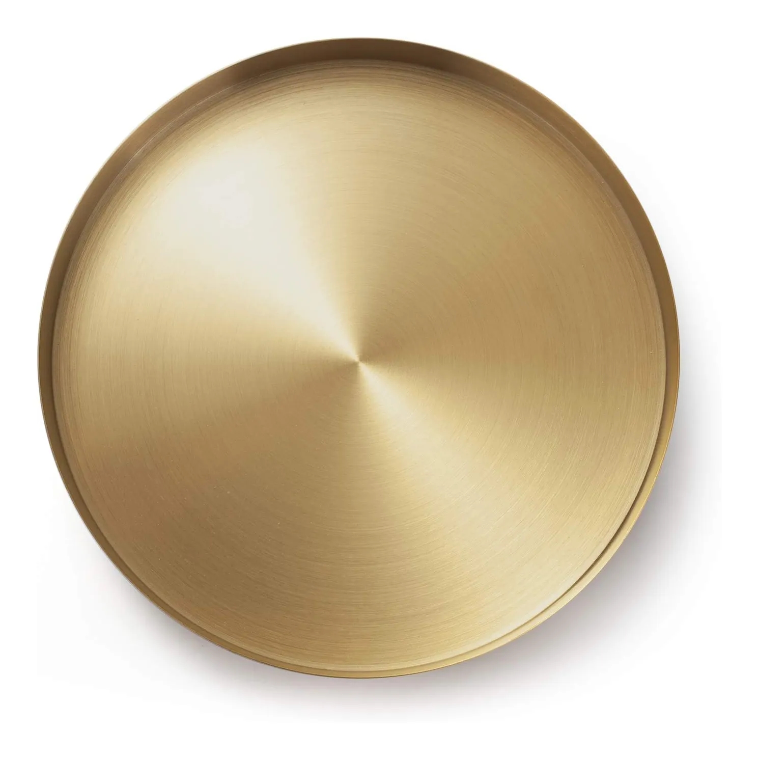Round Gold Stainless Steel Decorative Tray Jewelry Candles