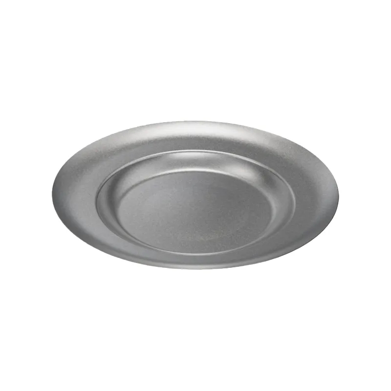 Rustic Industrial Style Stainless Steel Serving Platter