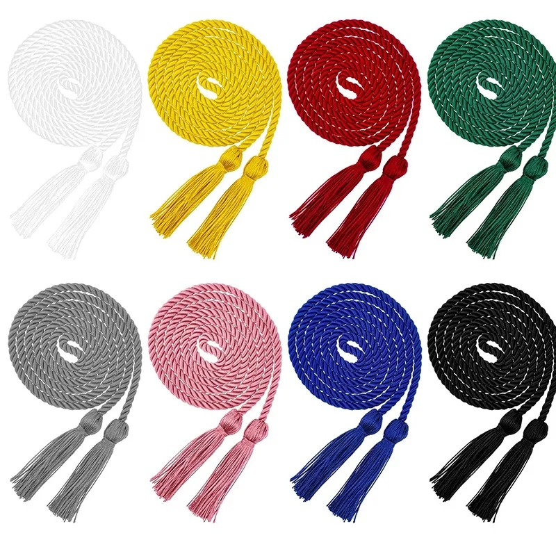 Multicolored Polyester Graduation Honor Cord w/ Tassels